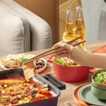 thumbnail image 4 of 5-Pair Reusable Natural Bamboo Chopsticks, AOOSY Classic Japanese Style Chop Sticks Gift Set, Dishwasher Safe, Hand-Carved 8.8 Inch/22.5cm (Fish Pattern Chopsticks with Box), 4 of 8
