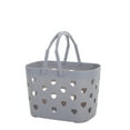 thumbnail image 1 of Portable Shower Caddy Basket Large Capacity Smoother Edges Plastic Shower Storage Tote For BathroomGray, 1 of 1