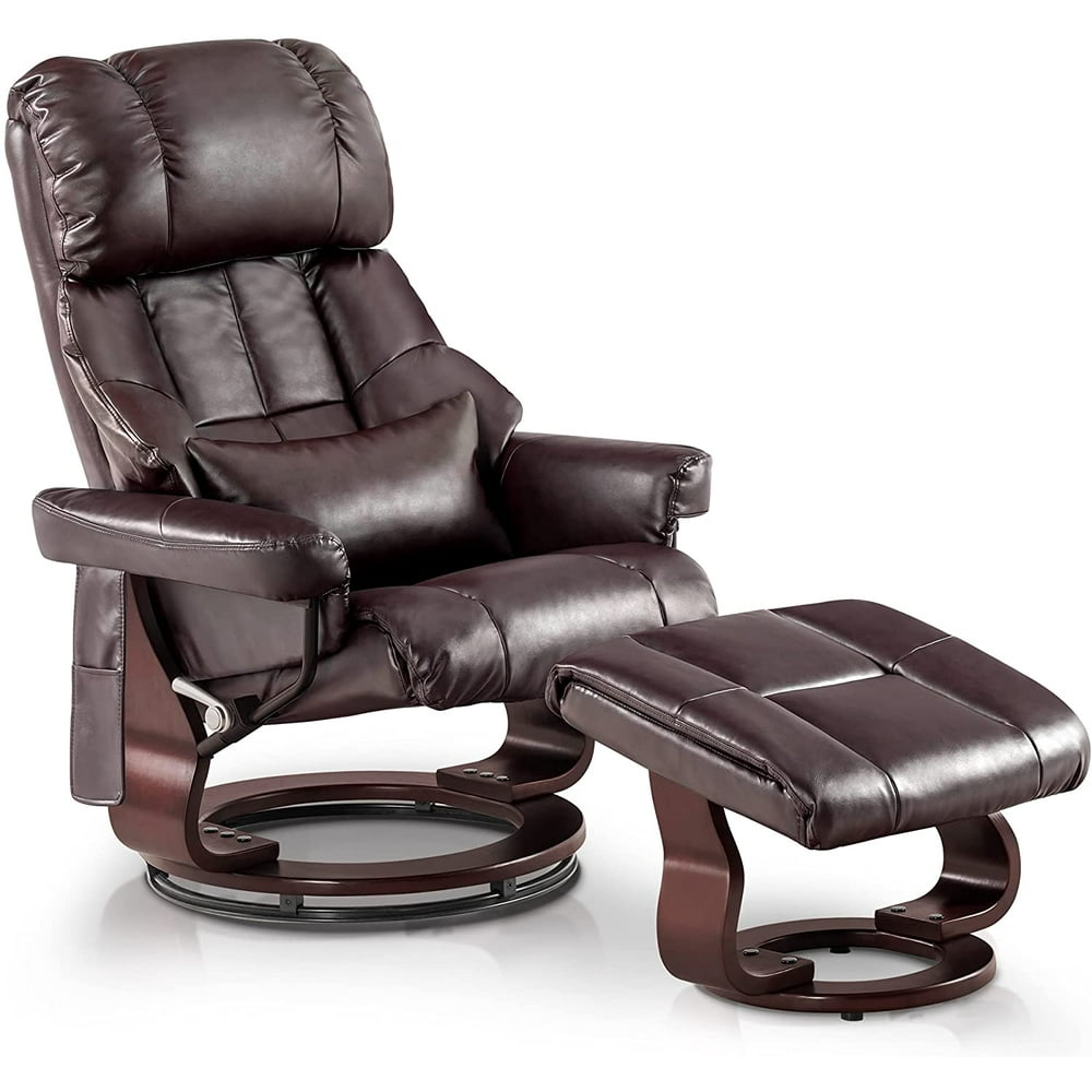 Recliner with Ottoman Reclining Chair with Vibration Massage and