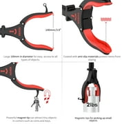 KEKOY 32 Inch Grabber Reacher Tool, Foldable Grabber with Light, Extra Long Grabbers for Elderly Grab It Reaching Tool, Trash Pick up Stick, Picker Upper Heavy Duty, Red