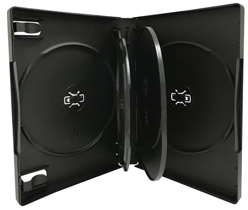 CheckOutStore 10 Black 5 Disc DVD Cases w Patented M-Lock Hub by