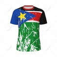 thumbnail image 3 of Exclusive design South Sudan Flag Grain 3D Printed Men For Running Bike Soccer Tennis Fitness Sports tshirt Mesh Short T-shirt, 3 of 18
