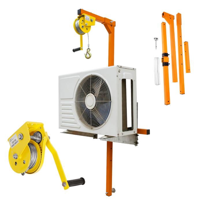 Air Conditioner Lifting Cranes, 50 FT Air Conditioner Crane Outside InstallationTool, with Special Hanger, Pulley, Rope