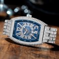 thumbnail image 2 of Reloj de moda con personalidad digital, barril de vino, esfera grande con diamantes completos, reloj para hombre, 2 of 6