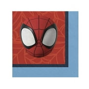 Marvel Spiderman Paper Party Napkins 5x5” Pack Of 16