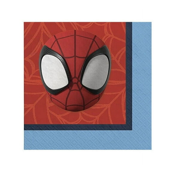 Marvel Spiderman Paper Party Napkins 5x5” Pack Of 16