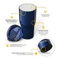 thumbnail image 4 of RTIC 30 oz Ceramic Lined Insulated Essential Tumbler, Leak-Resistant Lid, Midnight Dust Metallic, 4 of 7