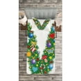 thumbnail image 3 of Ambesonne Letter V Quilted Bedspread Set 2 Pcs, Ornamental Tree Bells, Twin Size, Multicolor, 3 of 3