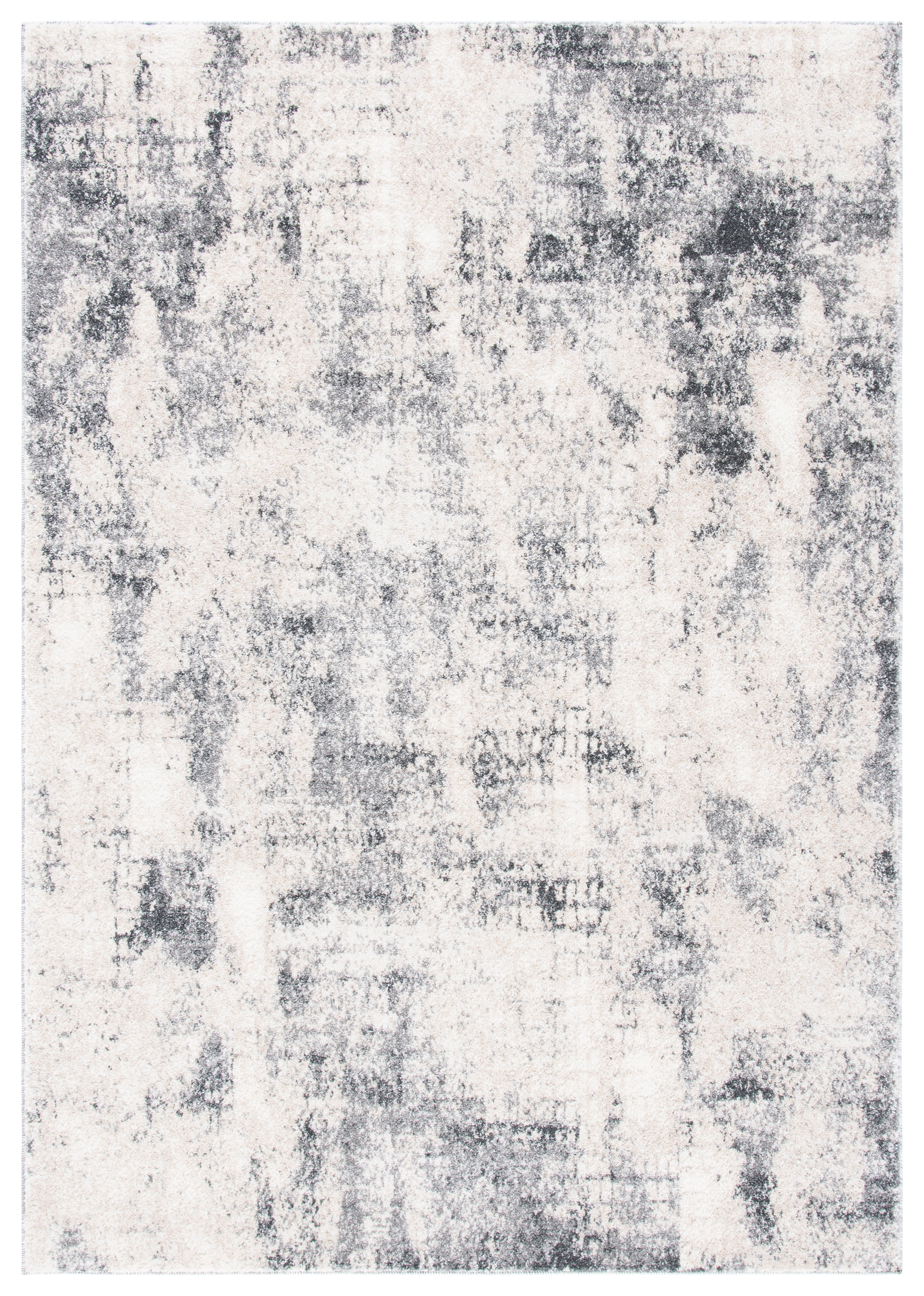 SAFAVIEH Aston Georgiana Abstract Area Rug, Ivory/Gray, 6' x 9'