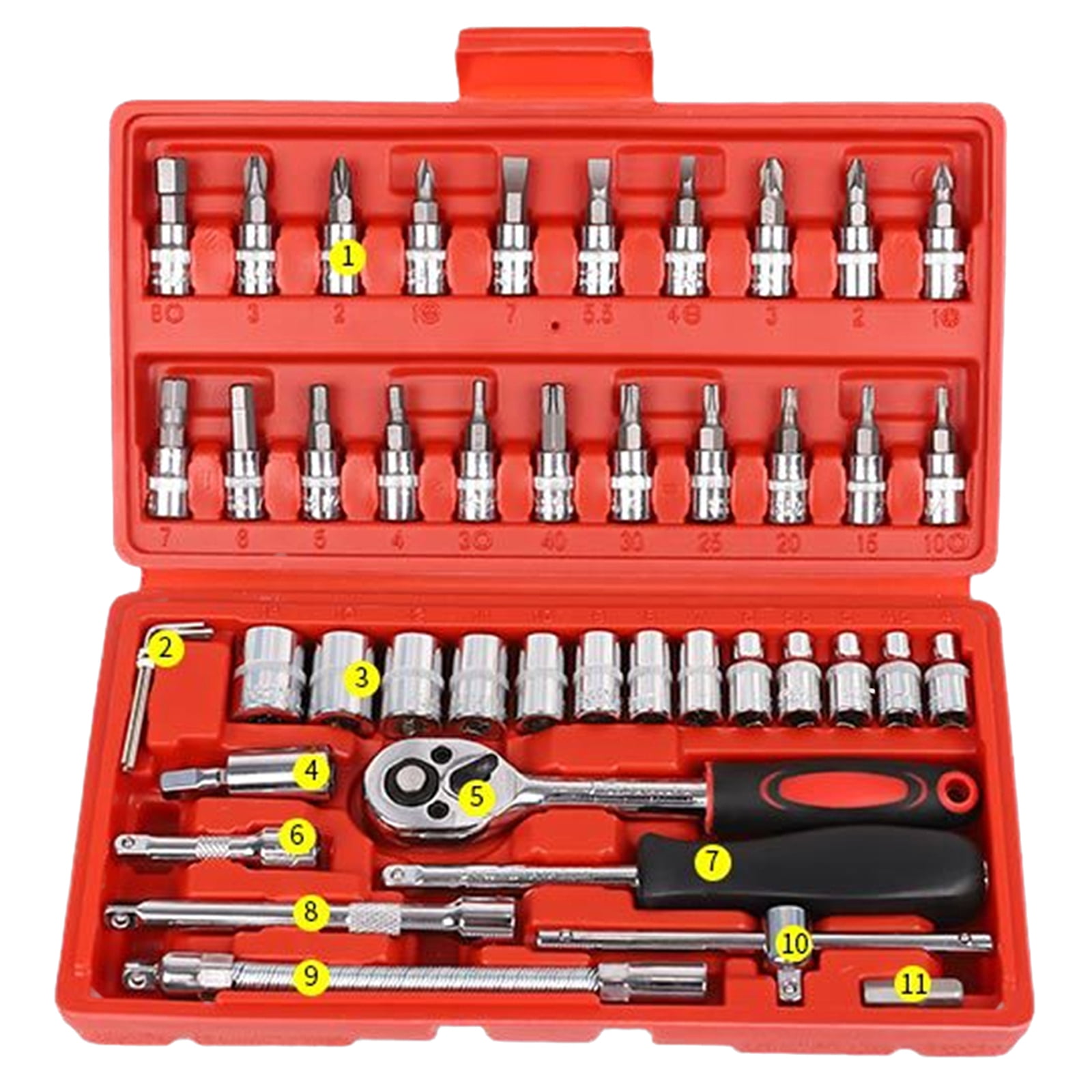 Details about   164Pcs Socket Wrench Tool Set Instruments Combination Car Repair Ratchet Spanner