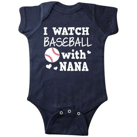 

Inktastic I Watch Baseball with My Nana Gift Baby Boy or Baby Girl Bodysuit