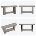 thumbnail image 3 of Long Console Table, 2-Tier Farmhouse Sofa Table Behind Couch, Rectangular Accent Console with Storage for Hallway Foyer Entrance, 3 of 6