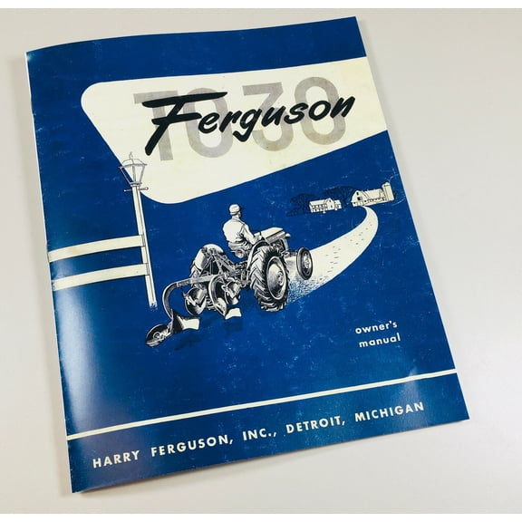 Massey Ferguson To-30 Tractor Owners Operators Manual Book Maintenance