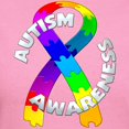 thumbnail image 3 of CafePress - Autism Puzzle Ribbon Women's Dark T Shirt - Women's Traditional Fit Dark T-Shirt, 3 of 4