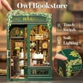 thumbnail image 5 of Miniature Wizardi Roombox Kit - Owl Bookstore Dollhouse Kit, 5 of 5
