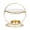 Gold, variant on AOOOWER Stylish Ceramics Melt Burners Essential Oil Warmer and Metal Tealight Stand for Living Space and Bedroom Desk Ornament