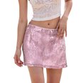 thumbnail image 5 of Women Dresses Skirt Sequin Pink Sparkly Glitter Mini Skirt Shiny Skirt, 5 of 5