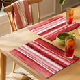 thumbnail image 4 of Red Ombre Placemats Set of 4 Modern Abstract Art Farmhouse Place Mats Indoor Wipeable Table Mats Washable Cloth Dining Table Placemats for Kitchen Holiday Party Home Decor 13x19 Inch, 4 of 9
