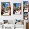 thumbnail image 4 of Designart "Pink House in Miami I" Floral Floater Framed Wall Art Print, 4 of 7