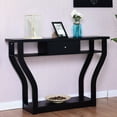 thumbnail image 3 of Costway Table Console d'Appoint Noire pour Canapé, Entrée, Couloir, Hall, Mobilier avec Tiroir, 3 of 8