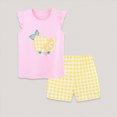 thumbnail image 2 of Toddler Girls Clothes 18M 24M 2T 3T 4T 5T 6T 7T Summer Outfits Baby Girls Sleeveless Cute Cartoon Printed Vest Tops Print Shorts Sets Clothing Set, 2 of 6