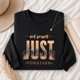 thumbnail image 4 of Jollimate Not Perfect Just Forgiven Sweatshirt, Christian Wildflower Pullover, Faith Based Women's Sweater, 4 of 6