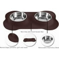 thumbnail image 3 of Pet Dog Bowls Stainless Steel Dog Bowl with No Spill Non-Skid Silicone Mat + Pet Food Scoop Water and Food Feeder Bowls for Feeding Small Medium Large Dogs Cats Puppies, 3 of 6