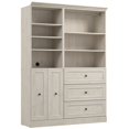 thumbnail image 1 of Bestar Versatile 61" Engineered Wood Closet Organizer with Drawers in White, 1 of 9