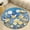 style-2, variant on Happy Cute Bees Washable Round Rug -Circle Area Rugs for Nursery Bedroom, Vintage Non Slip Non Shedding Low Pile Carpet for Living Room Coffee Table Entryway