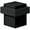 Black, variant on UFBS138U19 1-3/8" Square Floor Bumper - Matte Black