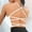 White, variant on Women's Sports Bra Padded Crossback Bustier Without Underwire Spaghetti Straps Fitness Bra Push Up Stretch Longline Sports Bra Top For Yoga Gym 2xl Top for Women Baggy Top Women Tops for Women
