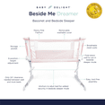 thumbnail image 4 of Baby Delight Beside Me Dreamer Bassinet & Bedside Sleeper, Peony, for 0-5 Months, Jpma Certified, 4 of 9