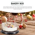 thumbnail image 3 of UEETEK Bakery Cake Box Transparent Pet for Safe Storage with Anti-Skid Base 5Pcs, 3 of 5