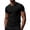 Black, variant on Mens Shirts Breeze Waffle Knit Short Sleeve Stylish Shirts Work Athletic Performance Shirts