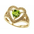 thumbnail image 2 of Tommaso Design� Heart Shape 6mm Genuine Peridot Ring, 2 of 9