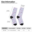 thumbnail image 2 of Balery Purple Butterfly Calcetas Largas con Estampado para Hombre y Mujer – Suaves y Transpirables, Talla Única (US 5-11), 2 of 6