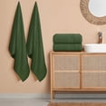 thumbnail image 3 of MALLONI HOME 4 Pack Bath Towel Set 27x54, 100% Ring Spun Cotton, Ultra Soft Highly Absorbent Machine Washable Hotel Spa Quality Bath Towels for Bathroom, 4 Bath Towels&nbsp;Olive Green, 3 of 7
