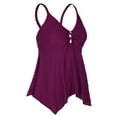 thumbnail image 3 of Firpearl Women's Tankini Swimsuits Modest Flowy Crossback Plus Size Bathing Suit Top, 3 of 5
