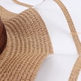 thumbnail image 6 of MuXiKeJi Clothes Womens Straw Sun Hat Summer Beach Wide Brim Hats with Chin Strap Floppy Cute UPF 50 Cap, 6 of 8