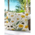 thumbnail image 6 of Outdoor Pillows Waterproof, Summer Floral Bedding Throw Pillows with Insert for Couch Sofa Bed, Daisy Bee Wildflower Blossom Rustic 16x16 Inch Pillowcases Decorative Camping Patio Pillow Set of 1, 6 of 8
