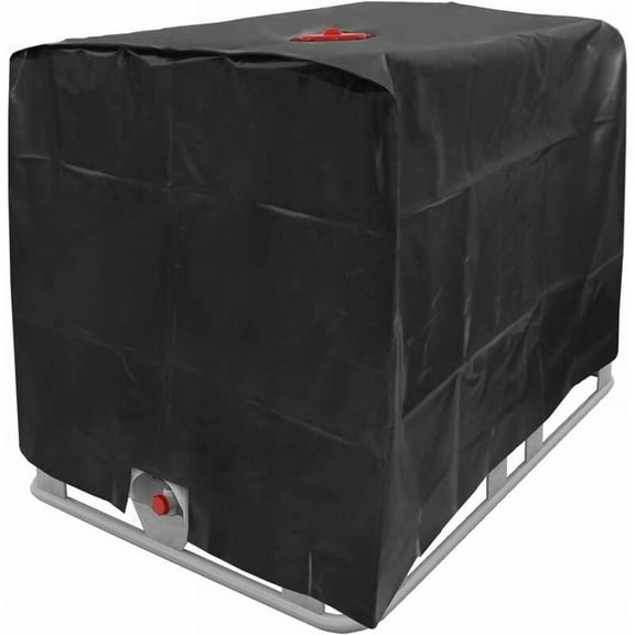 Ibc Tote Cover Algae Prevention For 1000l Outdoor 275 Gallon Rain Barrel, Space Saving Waterproof Protective Hood