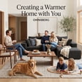 thumbnail image 2 of OMNIBERG L-Shaped Boneless Modular Sectional Sofa, Corduroy Cloud Couch with Reversible Chaise, Deep Seat, 10-Inch Armrests and 5 Pillows for Living Room, Black(Right Facing Chaise), 2 of 9