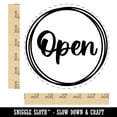 thumbnail image 2 of Open Script Self-Inking Rubber Stamp Ink Stamper - Black Ink - Large 1-1/2 Inch, 2 of 7