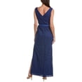 thumbnail image 2 of Kay Unger womens  Hendrix Lace Column Gown, 18, Blue, 2 of 3