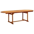 thumbnail image 2 of Mesa de comedor de jardín VidaXL de madera maciza de acacia extensible, 2 of 9