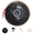 thumbnail image 1 of Handpan Kelisiting 432HZ 10 sonidos 56 cm D Minor Steel Black, 1 of 7