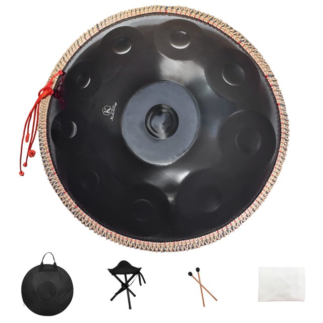 Handpan Kelisiting 432HZ 10 sonidos 56 cm D Minor Steel Black
