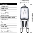 thumbnail image 5 of 10 Pcs G9 28w/40w Dimmable 370 Lumen C Rated Halogen Bulbs, 5 of 5