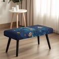 thumbnail image 4 of Whosucclay Butterfly Flower Galaxy Print Dining Bench Slipcover Dining Bench Cover Stretch Removable Slipcover for Living Room, Bedroom, Kitchen - Rectangle Bench Seat Protector Cover, 4 of 7