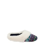 DF by Dearfoams Girls' Sweater Knit Clog Slippers